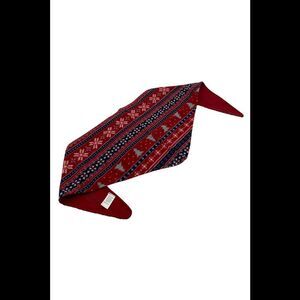 Cuddl Duds Matching Pet Bandana DeepRedFairIsle